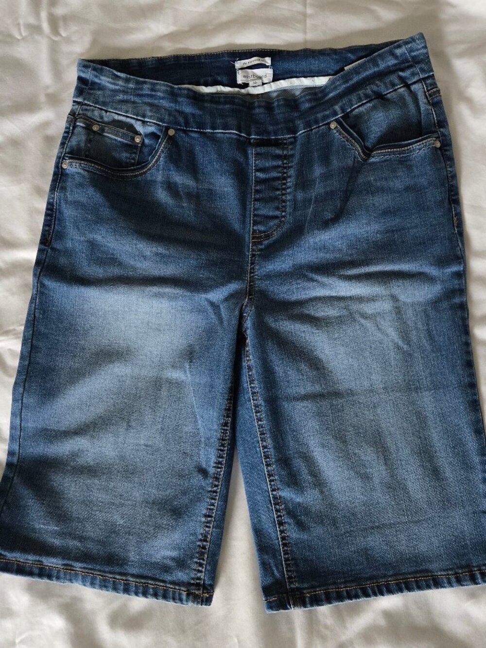 Westbound The High Rise Fit pull-on denim shorts - Size 10